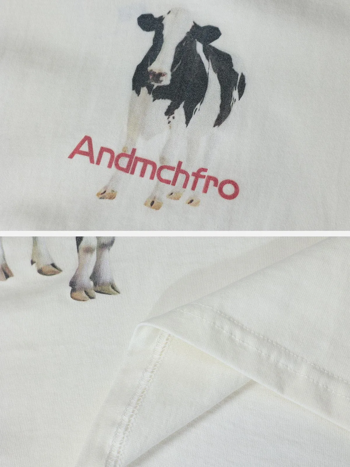 AlanBalen® - Dairy Cow Print Cotton Tee