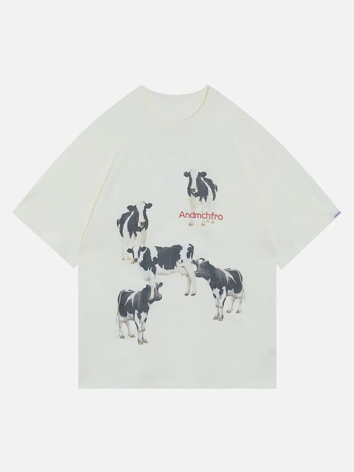 AlanBalen® - Dairy Cow Print Cotton Tee
