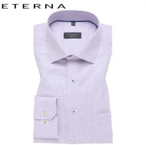 Eterna Pink And Blue Check Shirt Pink