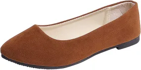 Hbeylia Ballet Flats For Women Ladies Lightweight Comfort Pointed Toe Low Heels Slip On Flats Walking Loafers Dress Oxfords Sneakers Shoes For Beach Travel Dancer