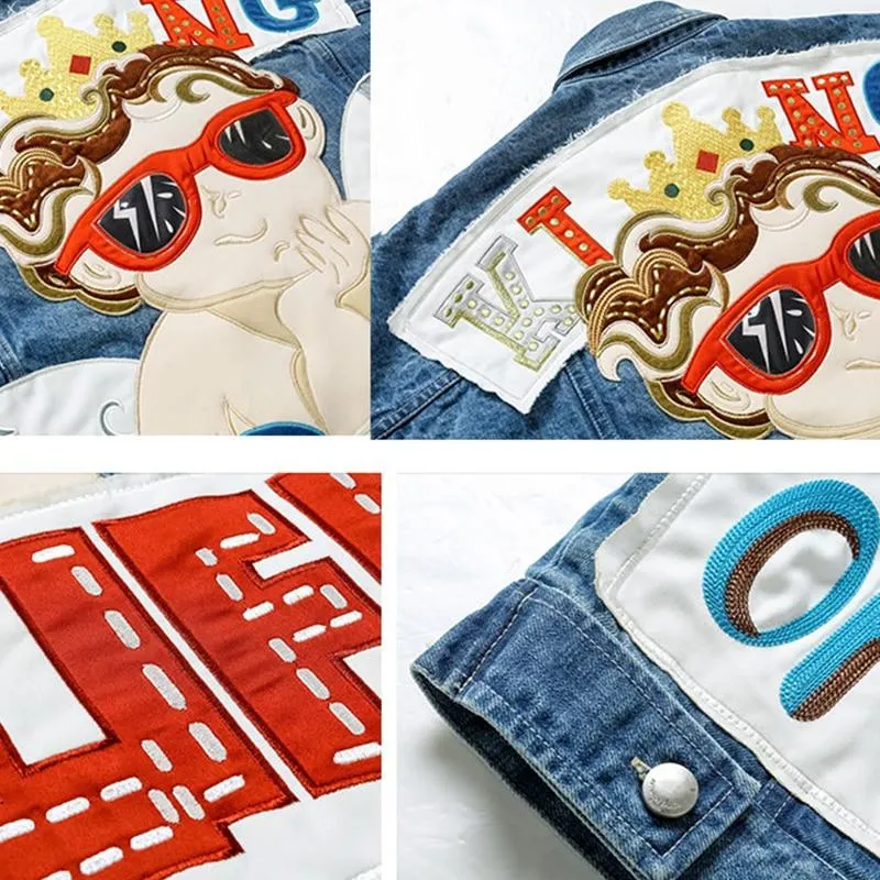 King of My Life Custom Denim Jacket