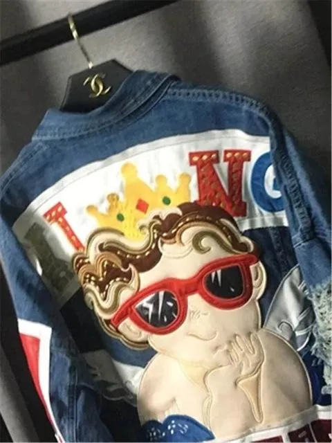 King of My Life Custom Denim Jacket