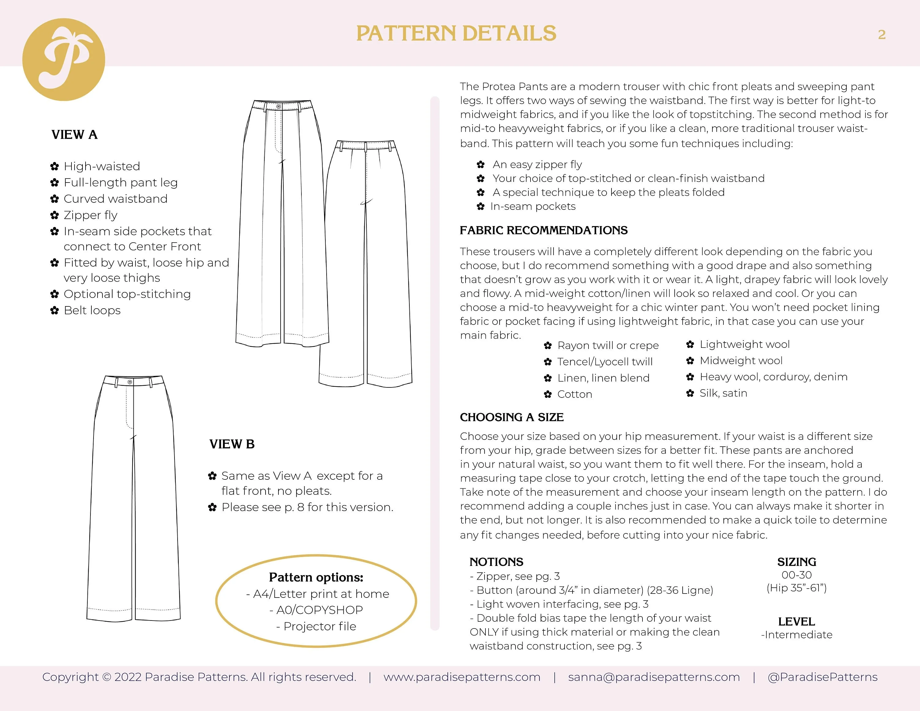 Protea Pants