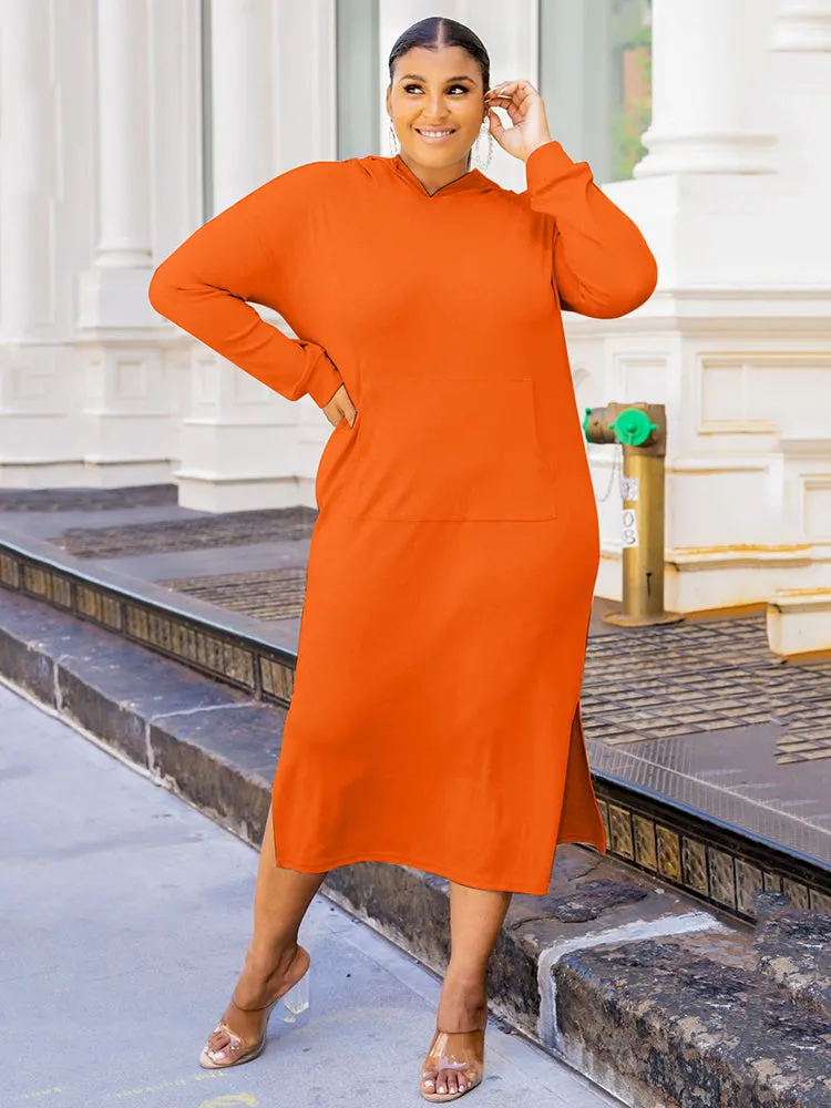 Solid Color High Trendy Waist Pleated Skirt