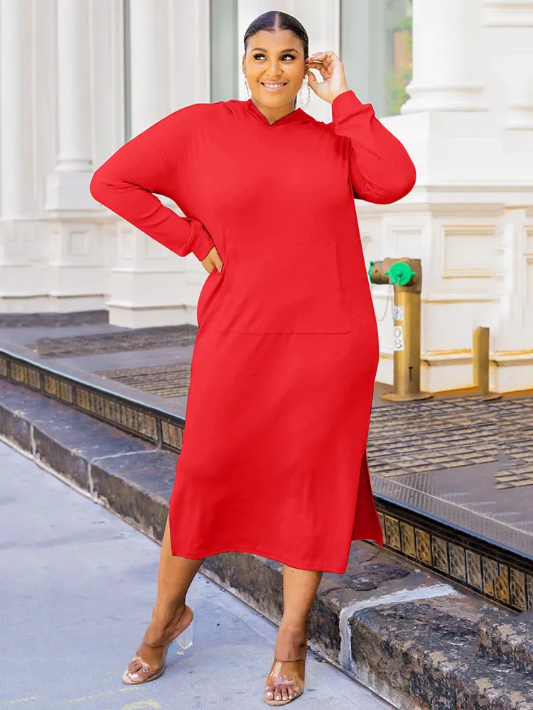 Solid Color High Trendy Waist Pleated Skirt