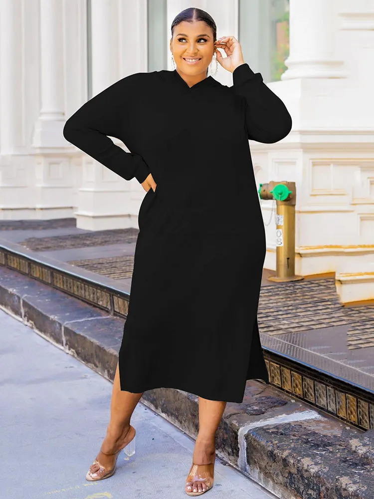 Solid Color High Trendy Waist Pleated Skirt