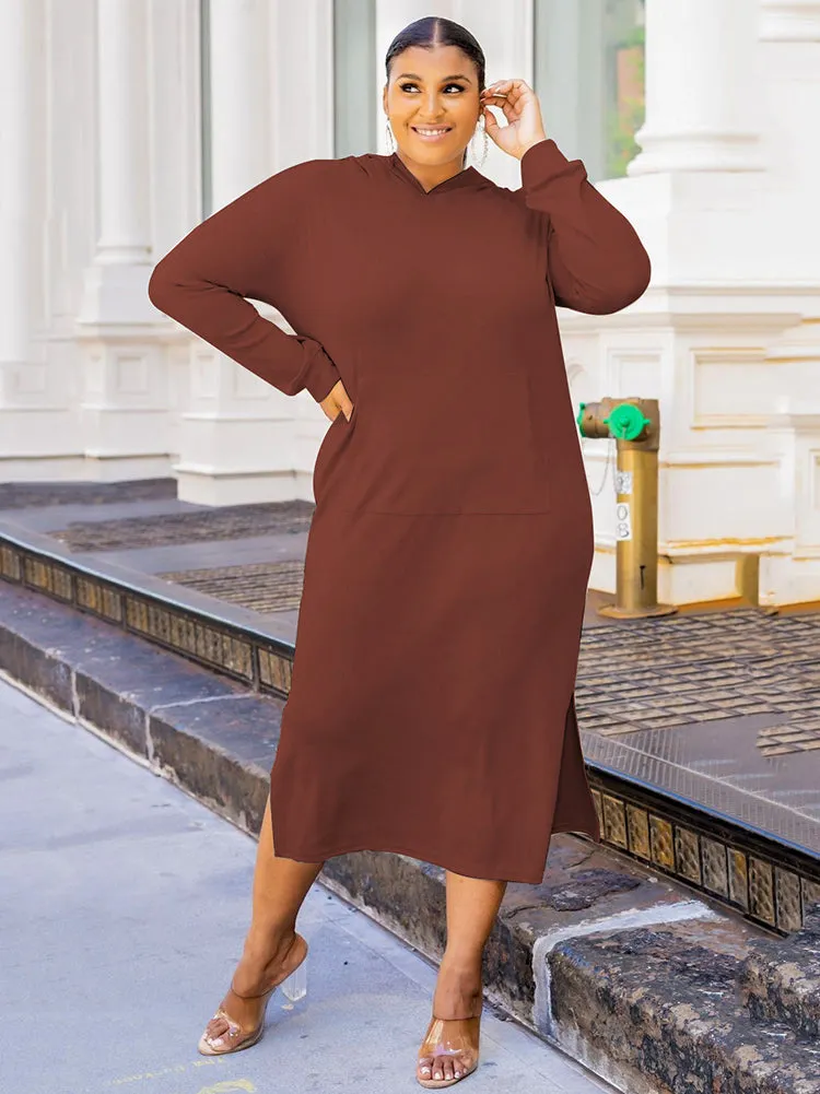 Solid Color High Trendy Waist Pleated Skirt
