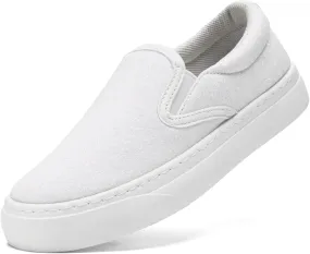 Toddler Sneakers for Girls Boys Low Top Slip On Kids Canvas Casual Shoes Comfortable Walking Sequins Glitter Shoes